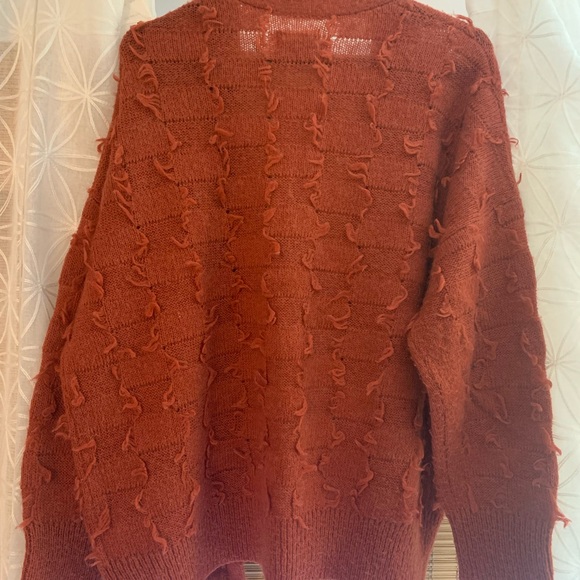 Fluffy orange Maeve by Anthropologie sweater, size M/L - Picture 5 of 5
